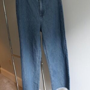 Venus Blue Denim wide-leg‎ jeans size 10 Boot Cut Fringe